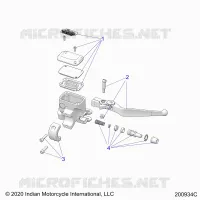 VORDERBREMSE, LEVER AND MASTER CYLINDER