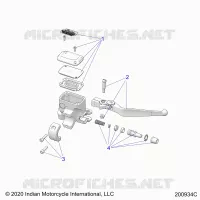 VORDERBREMSE, LEVER AND MASTER CYLINDER