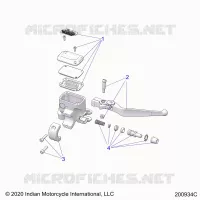VORDERBREMSE, LEVER AND MASTER CYLINDER