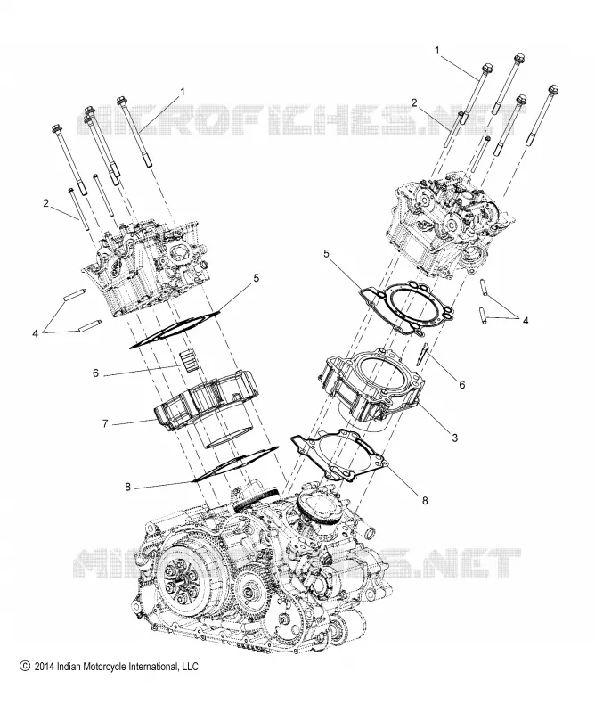 ZYLINDER AND CYL. HEAD MOUNTING