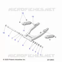 HINTERRADAUFHÃ„NGUNG ASM., SWING ARM AND SHOCKS