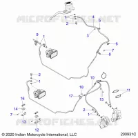 BREMSES, BREMSE LINE, FRONT, ABS