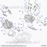 ENGINE, ZYLINDERKOPF, CAMSHAFT AND VALVE ASM.