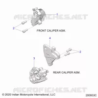 BRAKES, BREMSZANGE VORNE AND REAR