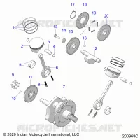 ENGINE, PISTON AND KURBELWELLE