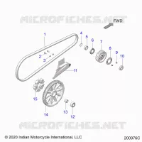 ANTRIEB, DRIVE SPROCKET, BELT AND GUARD