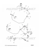 BREMSES, BREMSE LINE, FRONT, ABS