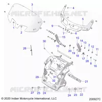 FAIRING ASM, WINDSHIELD MOUNT