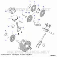 ENGINE, PISTON AND KURBELWELLE
