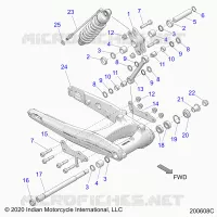 HINTERRADAUFHÃ„NGUNG ASM., SWING ARM AND SHOCK