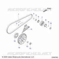 ANTRIEB, DRIVE SPROCKET, BELT AND GUARD