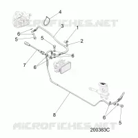 BREMSES, BREMSE LINE, REAR, ABS