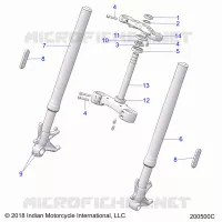 LENKUNG, FRONT FORKS