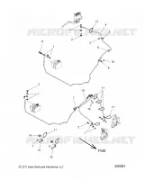 BREMSES, BREMSE LINE, FRONT, ABS