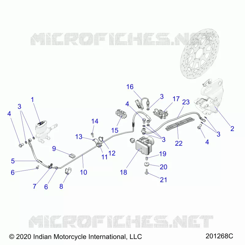 HINTERBREMSE ASM., W/ABS