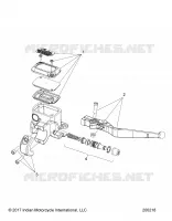 VORDERBREMSE, LEVER AND MASTER CYLINDER