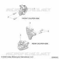 BRAKES, BREMSZANGE VORNE AND REAR