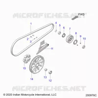 ANTRIEB, DRIVE SPROCKET, BELT AND GUARD