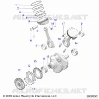 ENGINE, PISTON AND KURBELWELLE ASM.