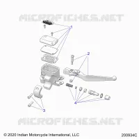 VORDERBREMSE, LEVER AND MASTER CYLINDER
