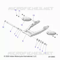 HINTERRADAUFHÃ„NGUNG ASM., SWING ARM AND SHOCKS