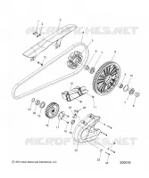 ANTRIEB, SPROCKETS, GUARDS AND BELT