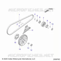 ANTRIEB, DRIVE SPROCKET, BELT AND GUARD