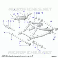 SUSPENSION,REAR SWING ARM/SCHOCK