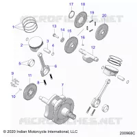 ENGINE, PISTON AND KURBELWELLE