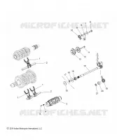 DRIVE TRAIN, SHIFT GABELN, RATCHET AND DRUM