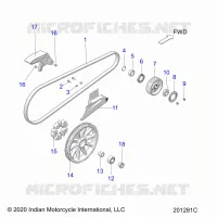 ANTRIEB, DRIVE SPROCKET, BELT AND GUARD