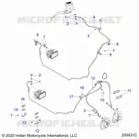 BREMSES, BREMSE LINE, FRONT, ABS