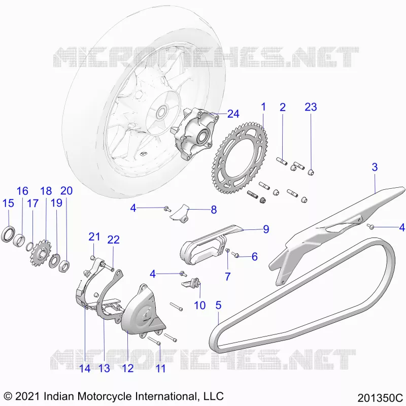 ANTRIEB, SPROCKETS, GUARDS AND CHAIN