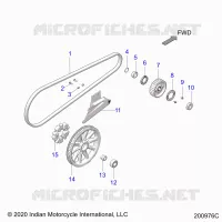ANTRIEB, DRIVE SPROCKET, BELT AND GUARD