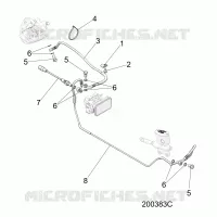 BREMSES, BREMSE LINE, REAR, ABS