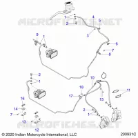 BREMSES, BREMSE LINE, FRONT, ABS