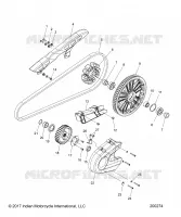 ANTRIEB, SPROCKETS, GUARDS AND BELT
