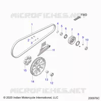 ANTRIEB, DRIVE SPROCKET, BELT AND GUARD