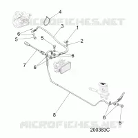 BREMSES, BREMSE LINE, REAR, ABS