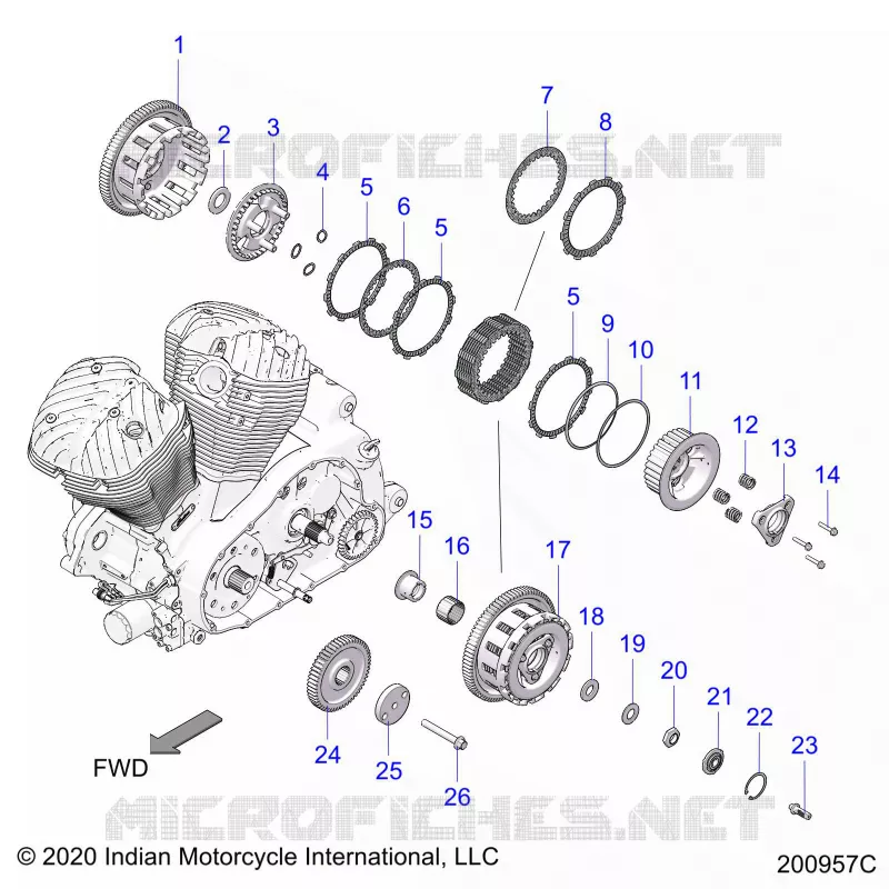 ANTRIEB, CLUTCH AND PRIMARY DRIVE