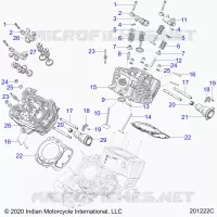 ENGINE, ZYLINDERKOPF, CAMSHAFT AND VALVE ASM.