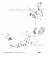 HINTERBREMSE ASM. (NON ABS)