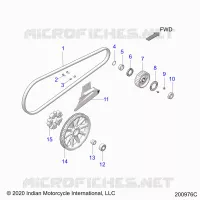 ANTRIEB, DRIVE SPROCKET, BELT AND GUARD