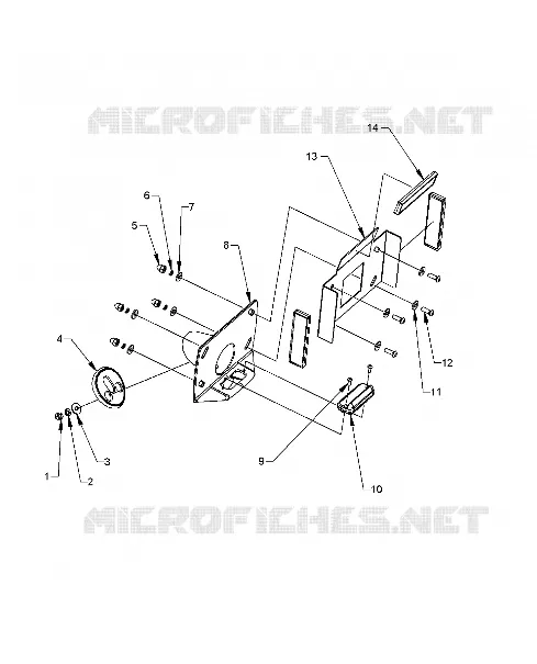CHASSIS, LICENSE PLATE BRACKETS