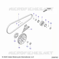 ANTRIEB, DRIVE SPROCKET, BELT AND GUARD