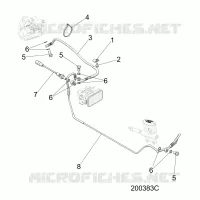 BREMSES, BREMSE LINE, REAR, ABS