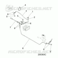BREMSES, BREMSE LINE, REAR, ABS
