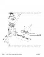 VORDERBREMSE, LEVER AND MASTER CYLINDER
