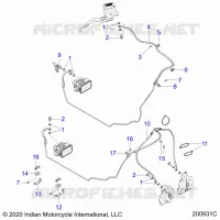 BREMSES, BREMSE LINE, FRONT, ABS