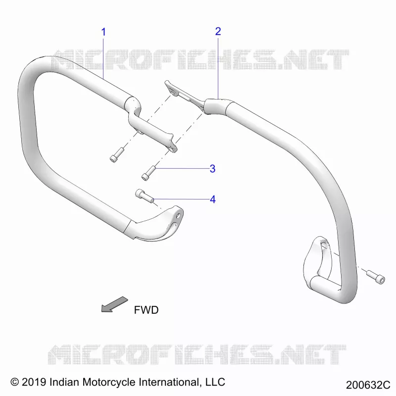 CHASSIS, HIGHWAY BAR, TUBE